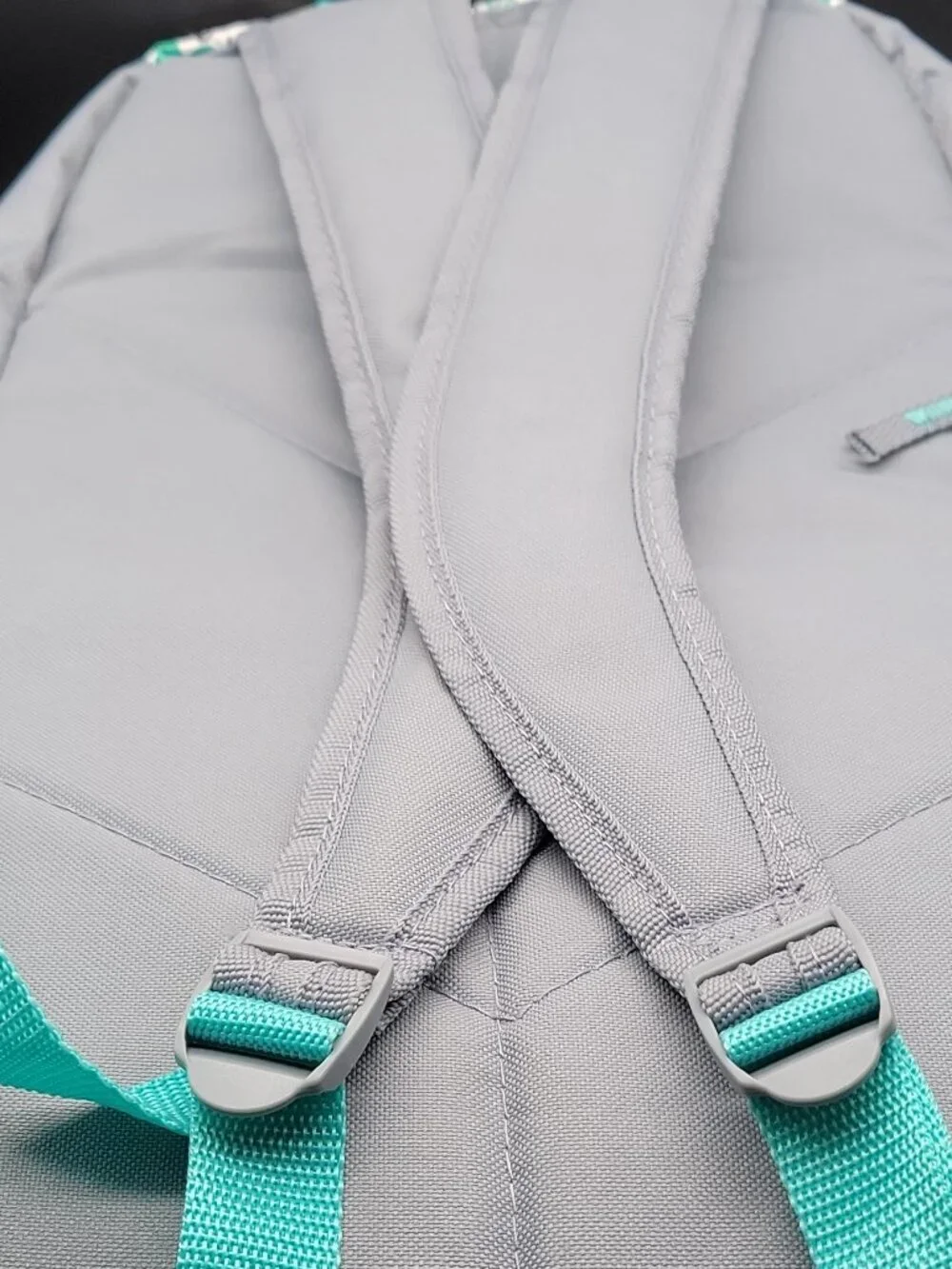 Fuel Large Backpack, Gray Teal Multicolor, Zip, Padded Straps, Pockets, School